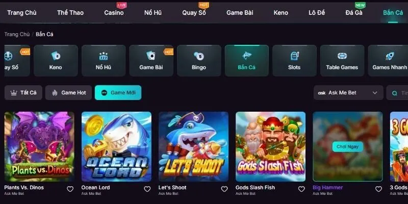 Các tựa game bắn cá độc đáo